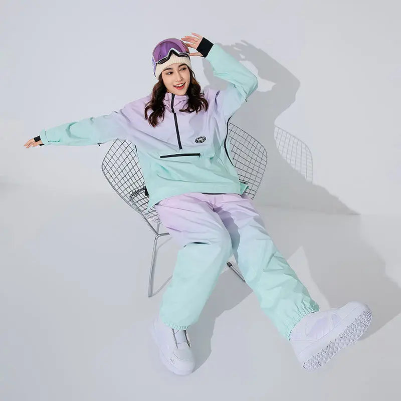 Waterproof Gradient Ski Suit – Warm Snowboard Suit-4